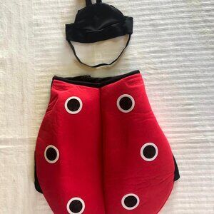 Med Lady Bug Pet Costume W/ Hat